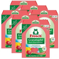 FROSCH Frosch Granatapfel Bunt-Waschpulver 1,35 kg - Mit fruchtigem Duft (6er Colorwaschmittel