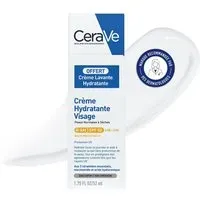 CeraVe Crème Hydratante Visage SPF50 + Lavante Offerte Pour La Peau