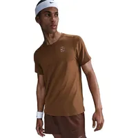Nike Court Advantage Dri-Fit Herren T-Shirt, braun - US: S