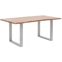 Woodkings Esstisch Bullwer Akazie silberfarben 230x100 cm - Braun