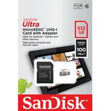 SanDisk Ultra R100 microSDXC 512GB Kit, UHS-I, Class 10 (SDSQUNR-512G-GN6TA)