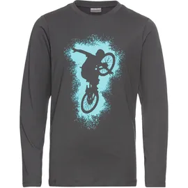 Kidsworld Langarmshirt in anthrazit | Gr.: 176/182