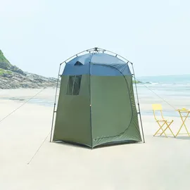 pro.tec Ayas Duschzelt Grün/Grau