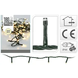 EDM FESTE GIRLANDE 180 WARME WEIßE LEDS FEST 220V IP44 16,5M