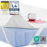 Feluna wasserundurchlässige Matratzenauflage wasserdichter Matratzenschoner aus Bambusfaser 180x200cm