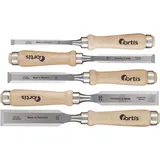 Fortis Stechbeitel-Satz Holzheft 5-tlg. im Karton