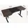 pro.tec Höhenverstellbarer Tisch Stryn 160x75 cm Walnussoptik