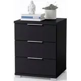 SchlafKONTOR Nachtkommode »Prag Nachtschrank Nachttisch Beistelltisch Schrank«, Schlafzimmerschrank mit 3 Schubkästen Holzwerkstoff Dekorfolie 46x61x42 cm - B Nachtkästchen - mind. 14 Tage Rückgaberecht