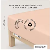 schlafgut Spannbettlaken Jersey 90 x 190 - 100 x 220 cm Rot
