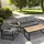 konsimo® TRIBO Loungesofa grau/schwarz