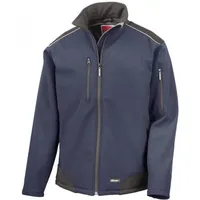 Result Softshell-Ripstop Workwear Jacket / navy;black XL