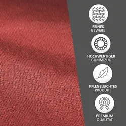 Spannbettlaken Jersey 100% Baumwolle 120-130x200 cm Rot 2er Pack