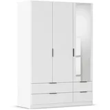 Rauch Möbel Lagoa, Kleiderschrank Garderobe Ankleide Schlafzimmer Kinderzimmer, Jugendzimmer 3-türig mit Aufsatz MADE IN GERMANY