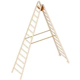 Layher Holz-Stehleiter 1038 / 2x14 Sprossen - Art-Nr: 1038214