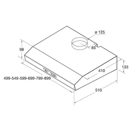 Bauknecht DC 5460 IN Unterbauhaube 60 cm