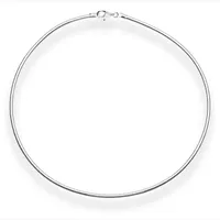 Ostsee-Schmuck Halsreif Omega 3,0 mm Silber 925