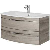 Saphir »Serie 7045 Mineralmarmor-Waschtisch und Unterschrank, 91 cm breit«,