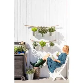 Dehner Pflanztöpfchen mit Bügelhalter Ø 14 cm Höhe 14 cm