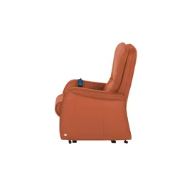 HIMOLLA Fernsehsessel 7568 Leder 83 x 114 x 93 cm Orange mit Relax-Funktion