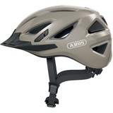 ABUS Urban-I 3.0 - Fahrradhelm mit Rücklicht, Schirm und Magnetverschluss - für Damen und Herren - Grau