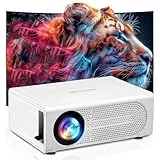 Smart Beamer,Mini Projektor HD 1080P Unterstützt,Heimkino Video Projector Kompatibel mit TV Stick/HDMI/Smartphone/Spielkonsole/USB