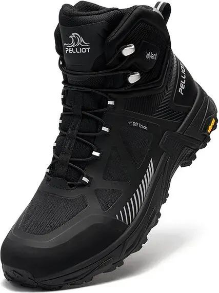PELLIOT Wanderschuhe für Herren – Robust & atmungsaktiv für den Trail, Obsidian Black (EU 43)