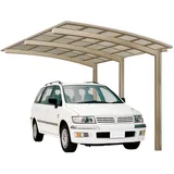 Ximax Alu Carport Portoforte Typ 110 Edelstahl-Look XS 241x495cm Sonderfertigung