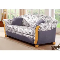 Home affaire 2-Sitzer Milano, Schlafsofa im Landhaus-Stil, bequem, Liegefläche 188/124cm, mit Bettfunktion lila