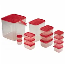 xavax Frischhaltedose rot 0,2 l 18-teiliges Set