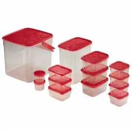 xavax Frischhaltedose rot 0,2 l 18-teiliges Set