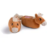 NICI Haflinger Leotie Plüsch Hausschuhe Pferd 34-37, Hellbraun, Small/Medium EU