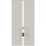 VISION S PIVE 2er SET" Gr. 1, grau (taupe), B:60cm H:260cm, Polyester, Gardinen, Schiebevorhang Digidruck 2er Set PIVE