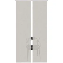 VISION S PIVE 2er SET" Gr. 1, grau (taupe), B:60cm H:260cm, Polyester, Gardinen, Schiebevorhang Digidruck 2er Set PIVE