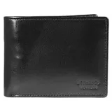 Leonardo Verrelli Herren Geldbörse Portemonnaie schwarz