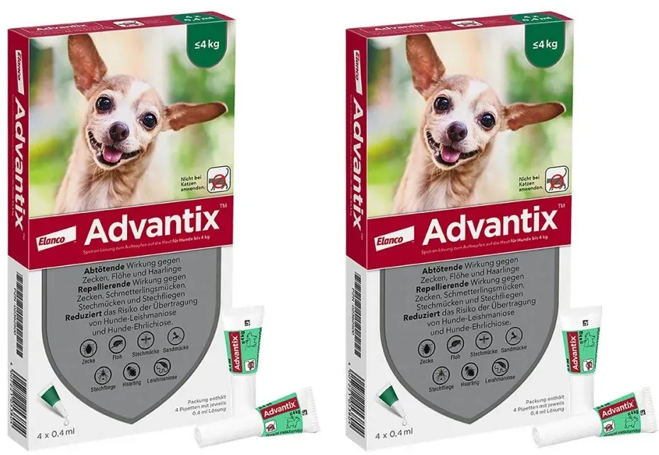 Advantix Spot-on Hund bis 4 kg Lösung