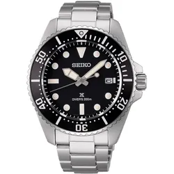 Seiko SNE597P1 Prospex Sea Herren-Solaruhr für Taucher Schwarz