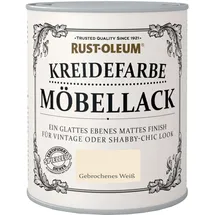 RUST-OLEUM Kreidefarbe Möbellack Gebrochenes Weiß Matt 0,75 l