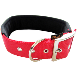 HEIM Hunde-Halsband, Nylon, mit Neopren-Futter schwarz Hunde-Halsband Hundehalsbänder Hund Tierbedarf