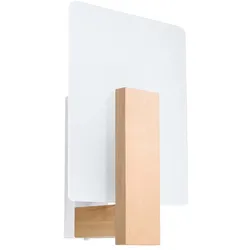 Wandlampe Flurleuchte Wohnzimmerlampe Esszimmerlampe Wandleuchte Holz Glas