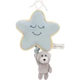 NICI 62987 - Spieluhr Stern mit Bär Finni (Melodie: Brahms Wiegenlied), 27 cm, My First Friend