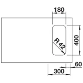 Blanco SOLIS 180-U CNS 31⁄2 BF m.CF o.Afb