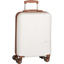 Travelite Bali 4-Rollen Cabin S 55 cm / 34 l weiß/cognac