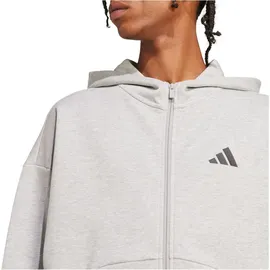 adidas Future Icons Small Logo Reißverschlusspullover Medium Grey Heather XL