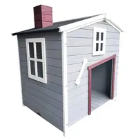 dehner lieblinge Hundehütte Hector 96,5 x 103 x 79 cm Tannenholz Grau