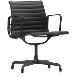 Vitra Besucherstuhl Alu-Chair schwarz, Designer Charles & Ray Eames, 83x57.5x59 cm