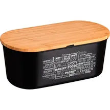 KESPER Brotbox, schwarz, FSC