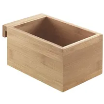 Metaltex Mural Line Wandgitter, Bambus-Box klein, Holzfarben,10x15x8 cm