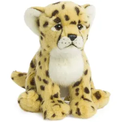WWF - Plüschtier - Gepard (sitzend, 23cm) lebensecht Kuscheltier Stofftier Raubtier Raubkatze