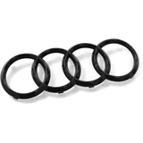 Audi 4M8071801 Zeichen Kühlergrill Ringe Black Edition Emblem Blackline Logo schwarz
