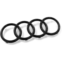 Audi 4M8071801 Zeichen Kühlergrill Ringe Black Edition Emblem Blackline Logo schwarz